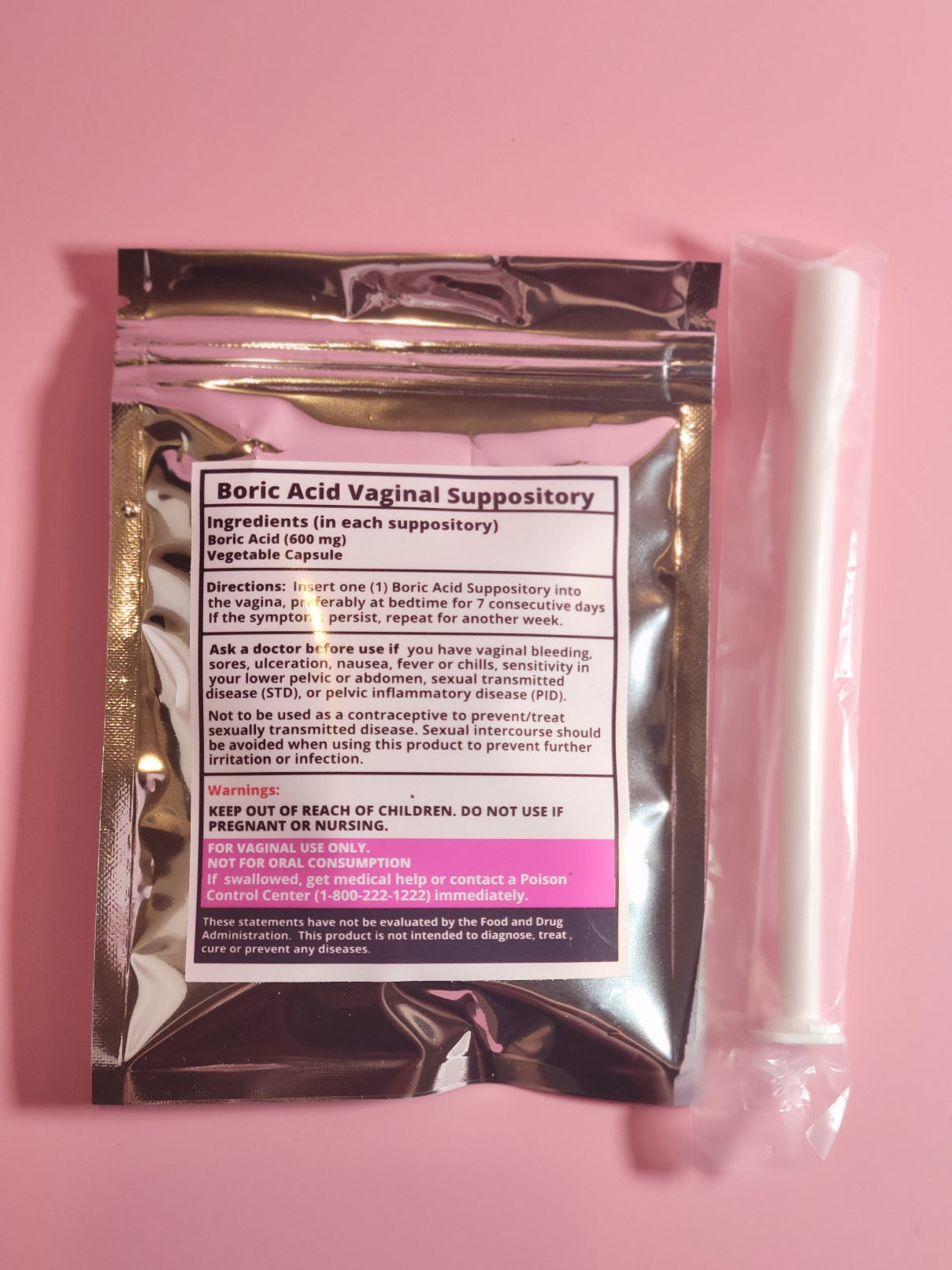 Boric Acid Vaginal Suppositories