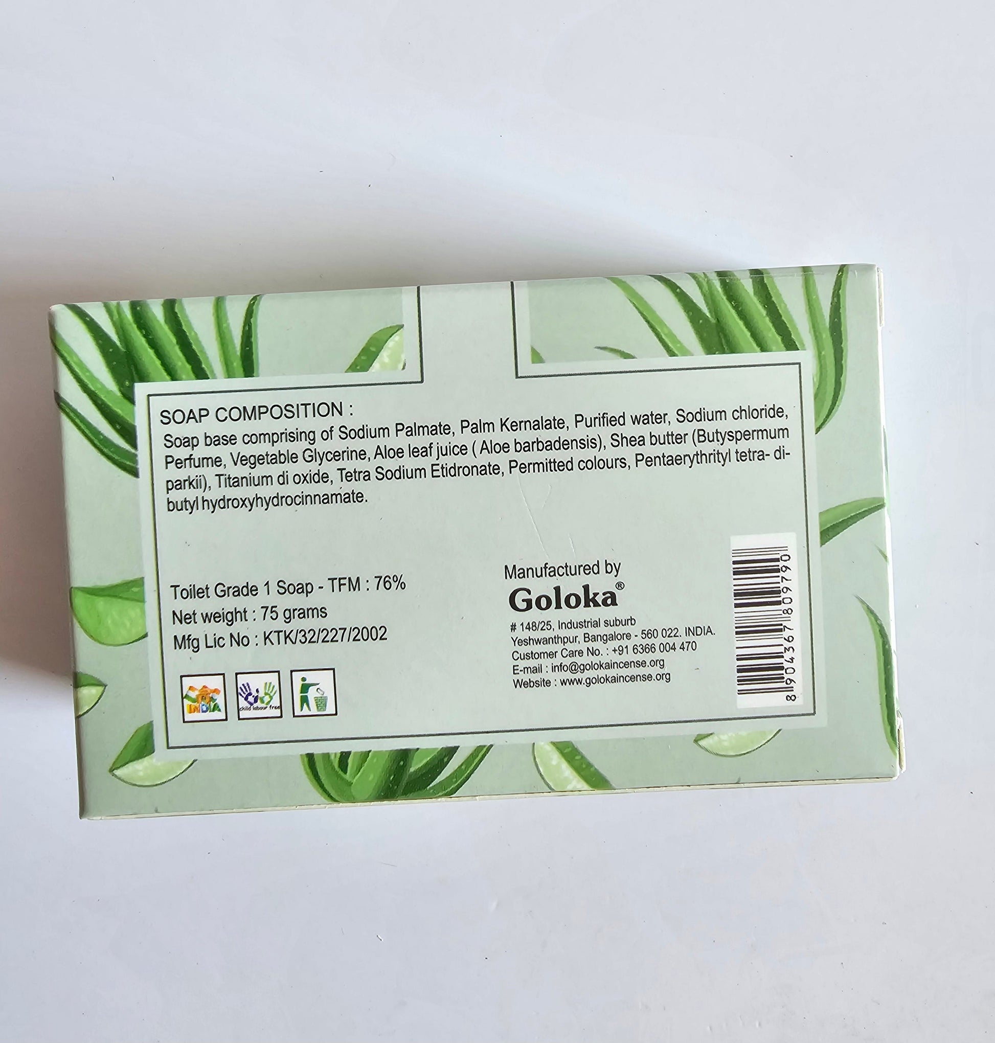 Goloka Aloe Vera Natural Soap