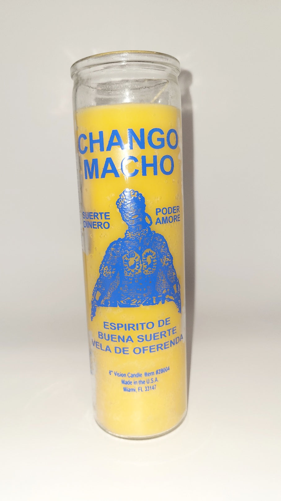 Chango Macho Spirit of Good Luck Offering Candle